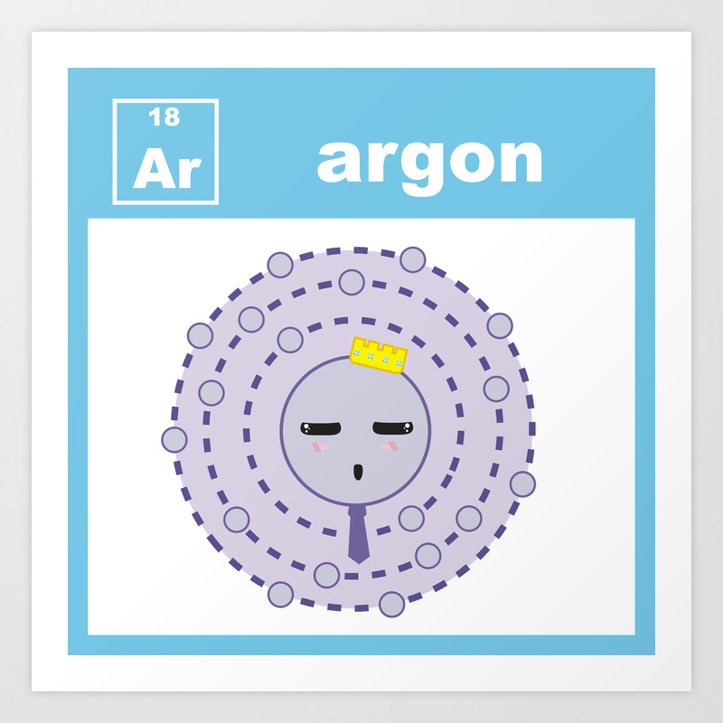 Periodic Table Element Argon Icon Stock Illustration Download