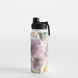 purple florals  Water Bottle