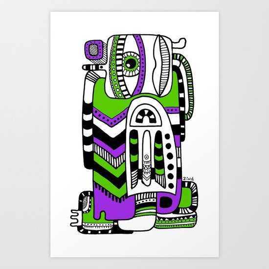 green eye Art Print