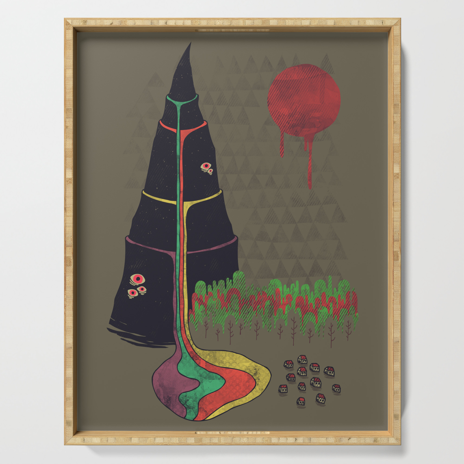 Holy Mountain Serving Tray By Againstbound Society6