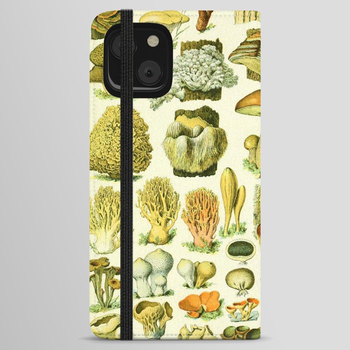 Adolphe Millot "Mushrooms" 1. iPhone Wallet Case