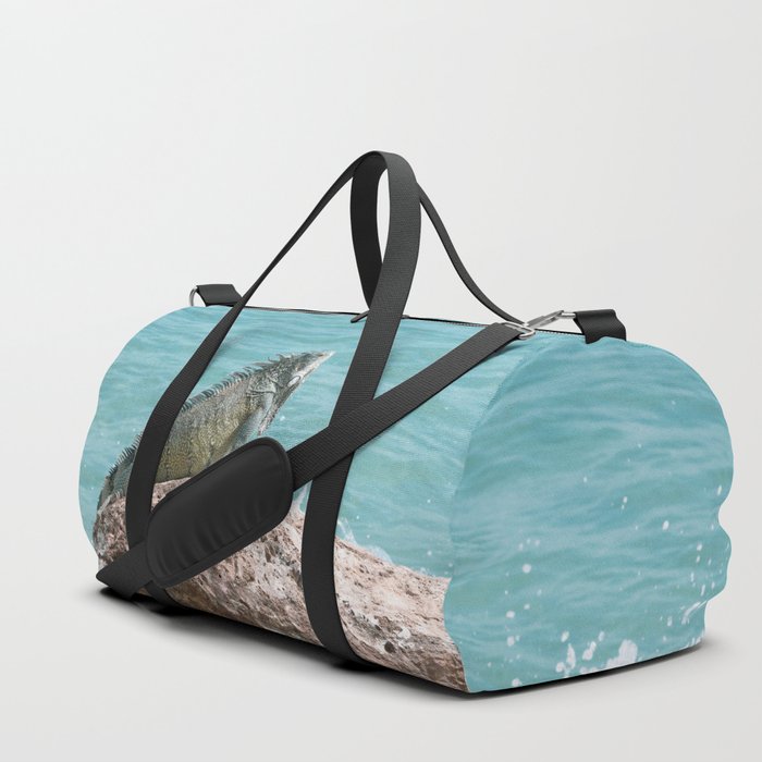 Iguana Curacao Ocean Dream #1 #wall #art #society6 Duffle Bag