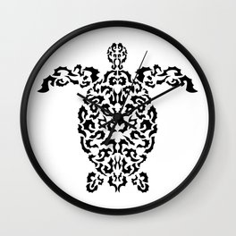 Sea Turtle in shapes Wall Clock