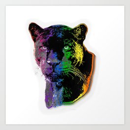 RGB Panther Art Print