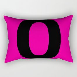 Number 0 (Black & Magenta) Rectangular Pillow