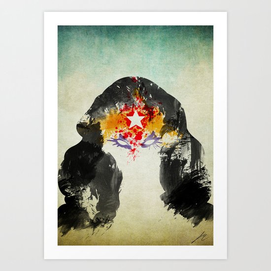 Muscle Girl Art Print