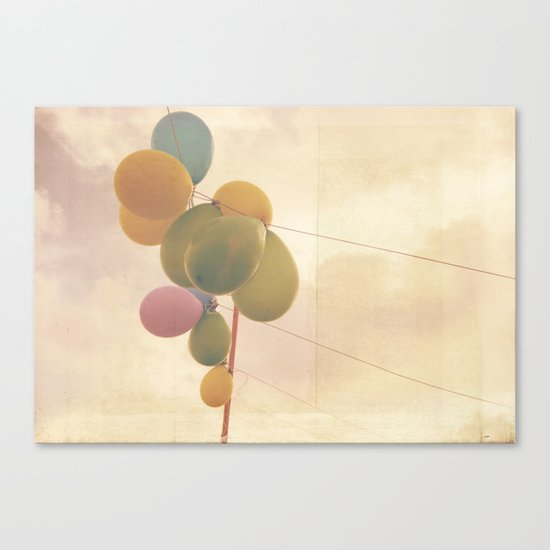 The Vintage Balloons Canvas Print