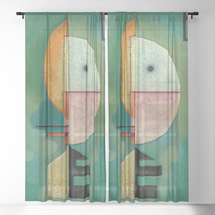 Wassily Kandinsky Upward Sheer Curtain