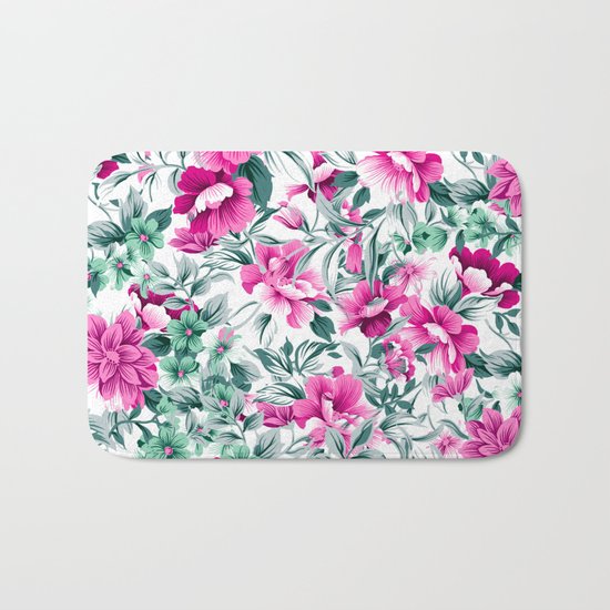 FLORAL PATTERN 92 Bath Mat