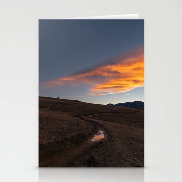 Sunset over the Trail Stationery Cards