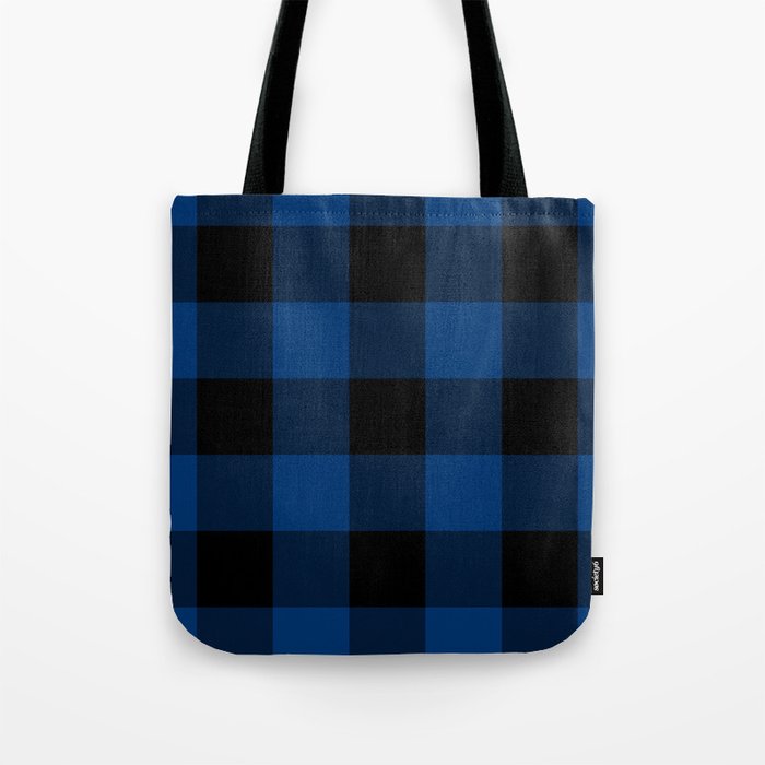 buffalo check tote bag