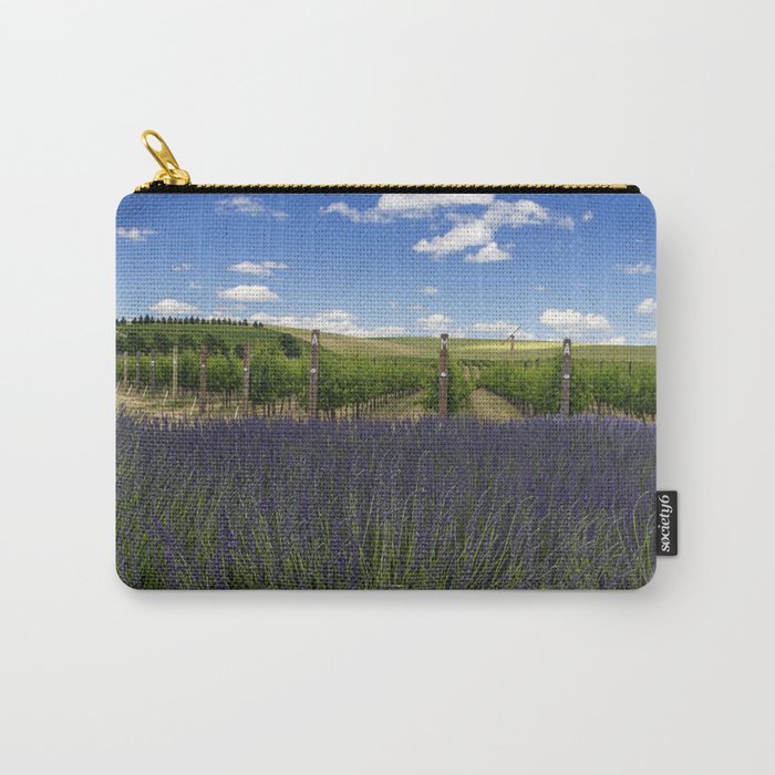 Lavender Vineyard Carry-All Pouch