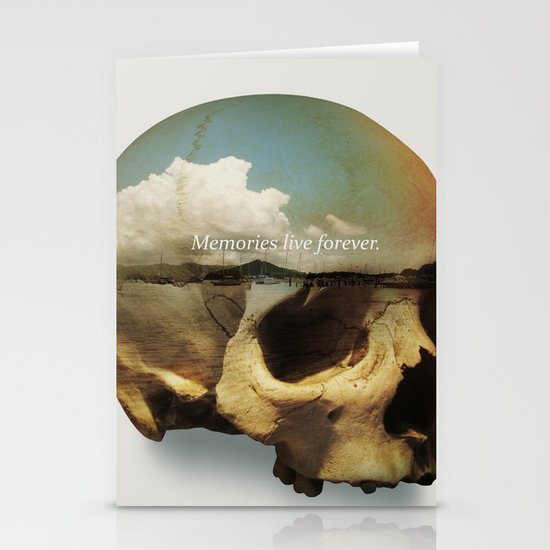 Memories live forever Stationery Cards