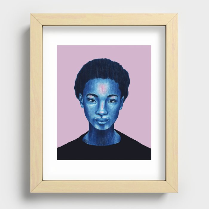 blue hours Recessed Framed Print