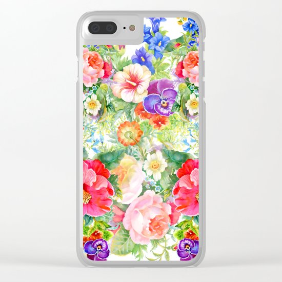 FLOWERS XI Clear iPhone Case