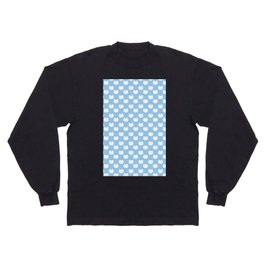 Kitty Dots in Blue Long Sleeve T-shirt
