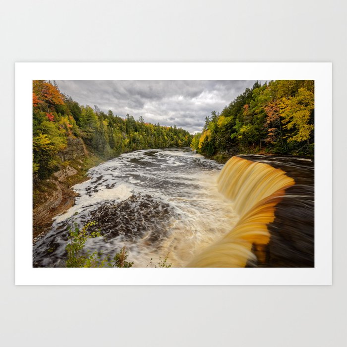 Tahquamenon Falls Michigan Autumn Landscape Art Print By Landscapephotoart Society6
