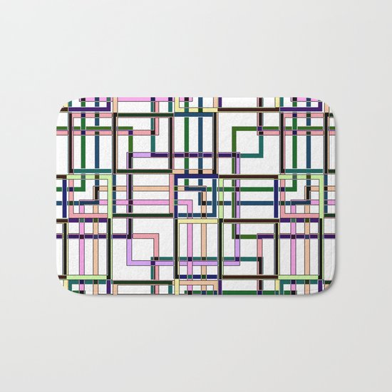 Abstract geometric pattern. Bath Mat