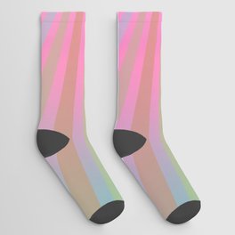 Soft Summer Rainbow Socks