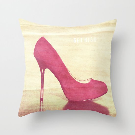 Get high Throw Pillow