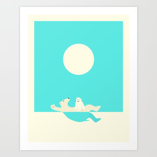 SWIMMING LESSONS Art Print