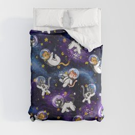 Cat's in space Comforter | Spacecat, Cat, Drawing, Cats, Digital, Cute, Space 