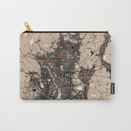 Kyoto - Japan | Terrazzo Map Drawing Carry-All Pouch