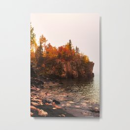 Black Beach in Minnesota-North Shore of Lake Superior  Metal Print | Beach, Mn, Lakesuperior, Travel, Landscape, Nature, Fallcolors, Wanderlust, Minnesota, Blacksand 
