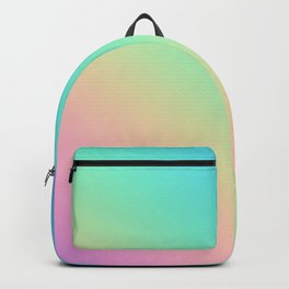 Pastel Rainbow Diagonal Gradient Backpack