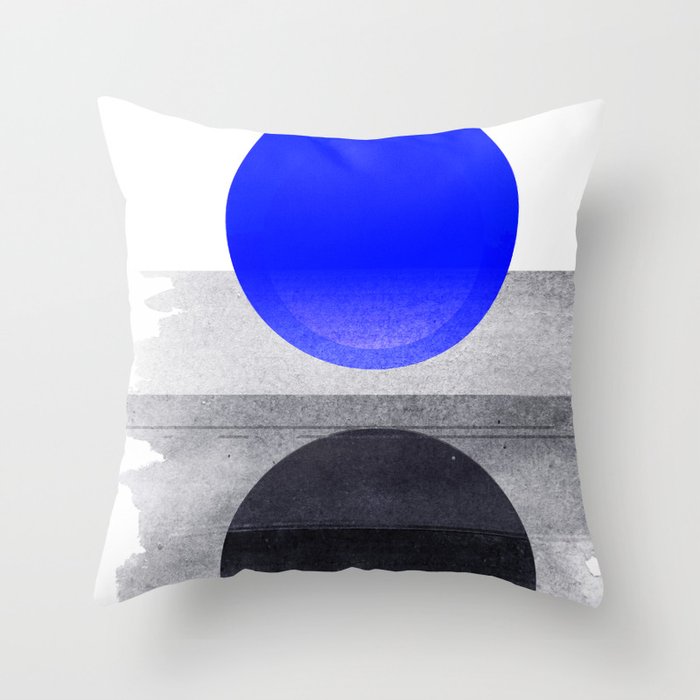 Blue #Planet Throw Pillow