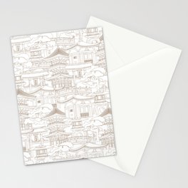 Oriental pagodas Stationery Card