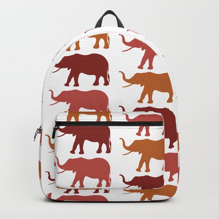 African elephant pastel sunset colors pattern Backpack