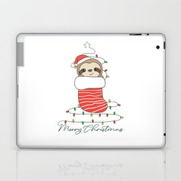 Sloth Christmas Snow Winter Animals Sloths Laptop Skin