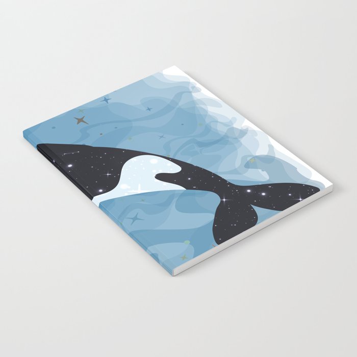 whale lover T-shirt Notebook