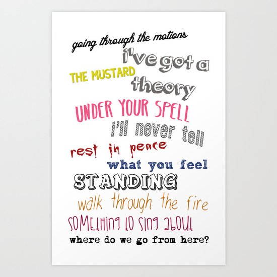 Once More With Feeling Art Print