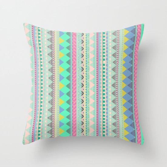 PASTEL AZTEC Throw Pillow