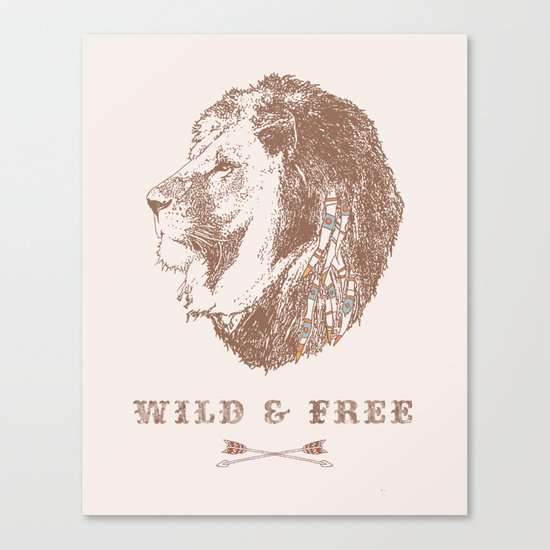 WILD & FREE Canvas Print