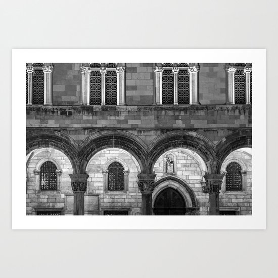 Dubrovnik Architecture Art Print
