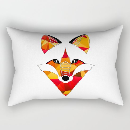 Fire Fox Rectangular Pillow