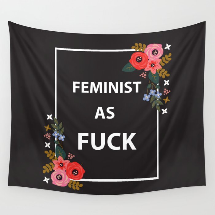 Feminist As Fuck, Quote Wall Tapestry