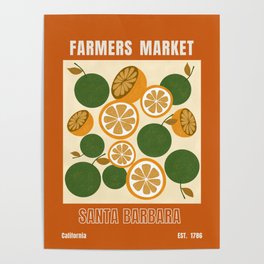 Retro farmers  market Poster