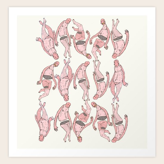 grey Art Print