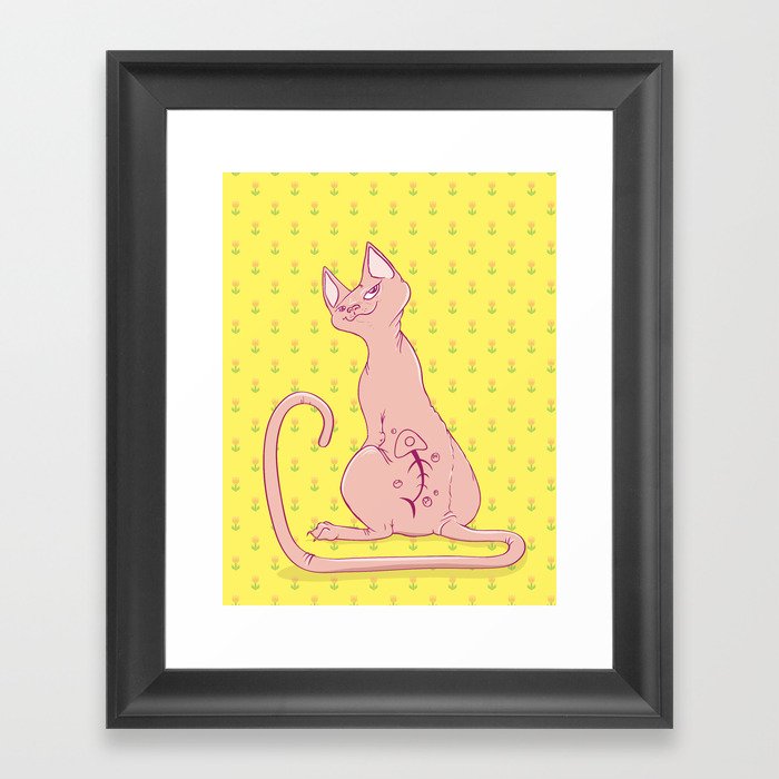 Cats with Tats Framed Art Print