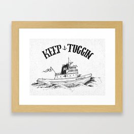 Keep Tuggin Framed Art Print