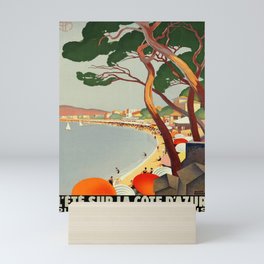 Vintage poster - Cote D'Azur, France Mini Art Print
