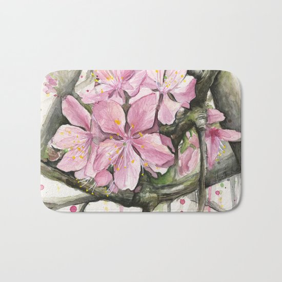 Cherry Blossom Bath Mat