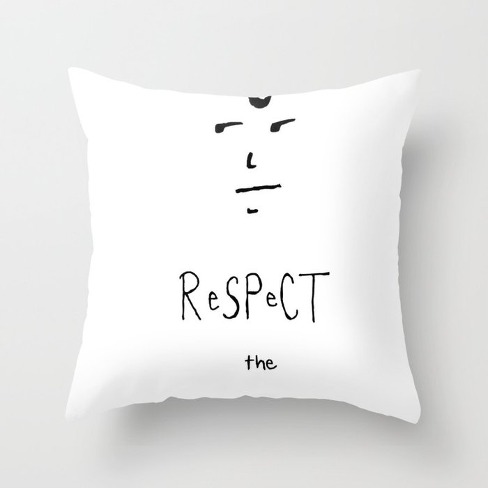 Respect the Curl Throw Pillow