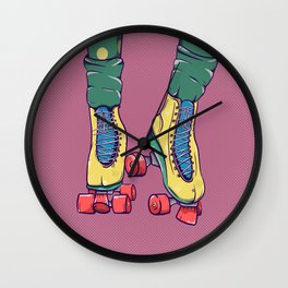 Roller Skating Wall Clock
