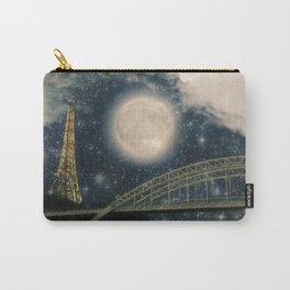 One Starry Night in Paris Carry-All Pouch | Digital, Painting, Love, Photo 