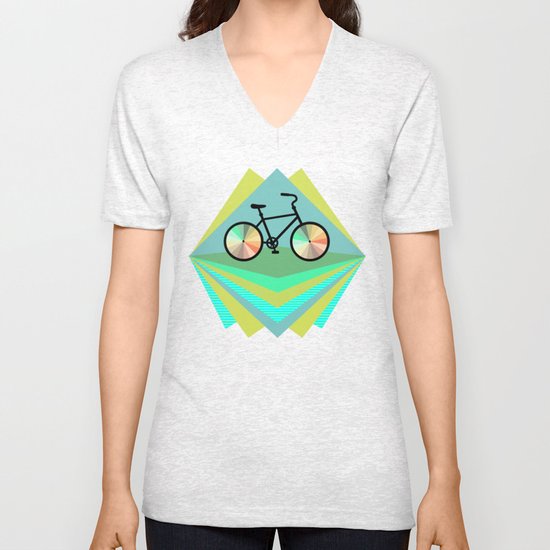 wanna ride my bicycle Unisex V-Neck